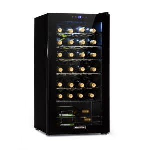 Klarstein Shiraz 28 Uno, vinotéka, 74 l, 28 fliaš, dotyková, 5 – 18 °C, čierna
