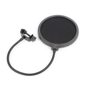Vonyx M06 mikrofónový pop filter 6'' ochranná clona, flexibilný husí krk