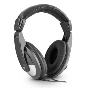 Skytec SH120, 105dB, čierna, DJ slúchadlá, umelá koža, 2m kábel, adaptér