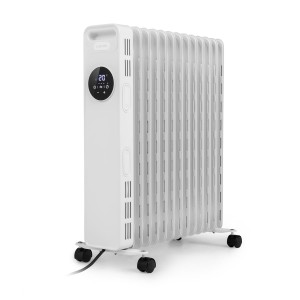 Klarstein Thermaxx Heatstream, olejový radiátor, 2500 W, 5 – 35 °C, 24-hod. časovač, biely