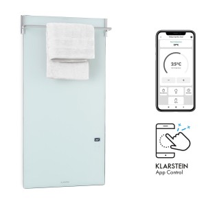Klarstein Hot Spot Crystal Spotless Smart, infračervený ohrievač, 750 W, aplikácia, biely