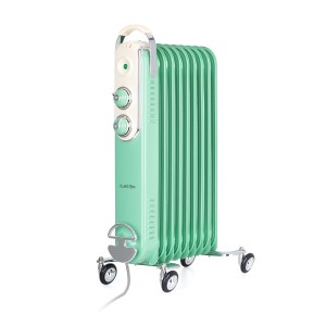 Klarstein Thermaxx Retroheat, olejový radiátor, 2000 W, kolieska, zelený