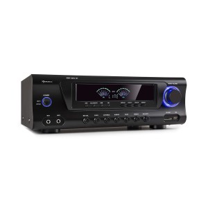 Auna AMP 3800 BT, HiFi zosilňovač, 2 x 120 W + 3 x 50 W RMS, BT, čierny