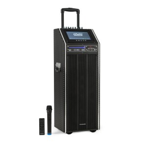 Auna Pro DisGo Box 2100 DVD, prenosný PA systém, 300 W max., 9" TFT displej, DVD