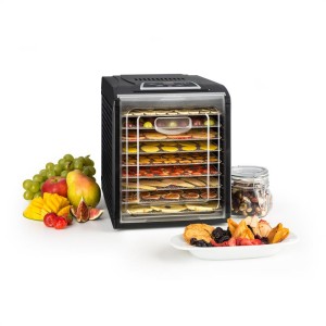 Klarstein Fruit Jerky 9 sušička ovocia, časovač, 9 poličiek, 600-700W, čierna farba