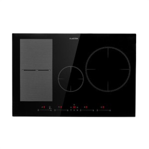 Klarstein Delicatessa 77 Hybrid, vstavaná indukčná varná doska, 4 zóny, 7000 W, čierna