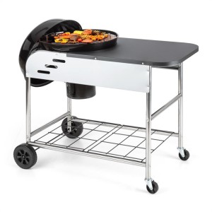 Klarstein Meatpacker XXL, gril na drevené uhlie, BBQ, údenie, ? 54 cm, pozinkovaný