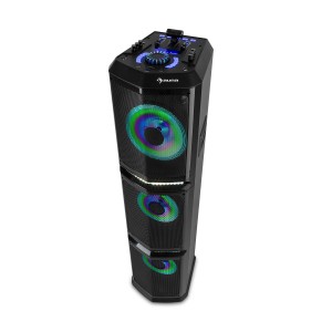 Auna Clubmaster, TripleBeat, Party-Station, 250 W max., 3 x 10" subwoofer, USB, BT, AUX, FM