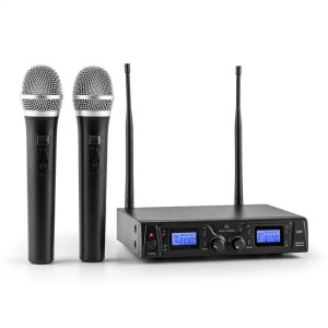 Malone Duett Pro V1, 2-kanálový UHF bezdrôtový mikrofónový set, dosah 50 m