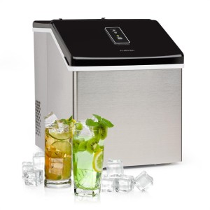 Klarstein Clearcube, ľadomat, 13 kg/24 h, ušľachtilá oceľ, čierna