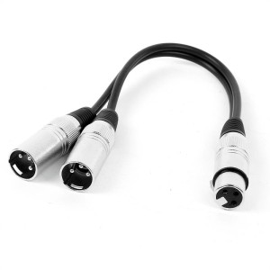 FrontStage XLR-Kábel, 2 x samec k 1 x samici, 30cm