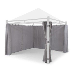 Blumfeldt Pantheon Illumina, bočné steny altánku, 4 kusy, 180 g/m? polyester, sivé