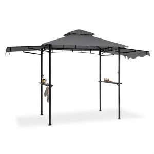 Blumfeldt Steakhouse Wings, altánok, 244 x 260 x 152 cm, 160 g/m?, polyester, oceľ, sivý