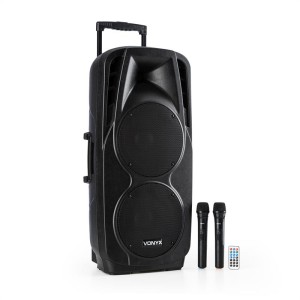 Vonyx SPX-PA9210 sound systém 2x10'' USB, SD/MMC bluetooth nabíjacia batéria 4 - 6h