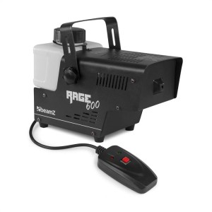Beamz Rage 600, dymostroj, 600 W, 65 m?/min., 0,5 l, káblový diaľkový ovládač