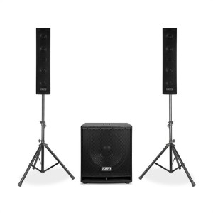 Vonyx VX880BT, 2.1 aktívny reproduktorový set, 1000W, 15", 2x8", USB/SD/MP3/BT