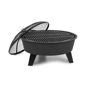 Blumfeldt Nolana, 2 v 1 nádoba na oheň a gril, ? 73 cm ochrana pred iskrami, ? 64 cm gril, oceľ, čierna