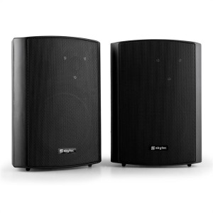 Skytec 120W, dvojica 2-cestných reproduktorov, montážne rameno, čierne