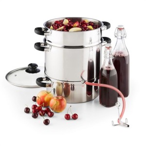 Klarstein Applebee, parný odšťavovač, odšťavovací hrniec, elektrický, 1500 W, ? 25cm, 8 litrov, nerezová oceľ