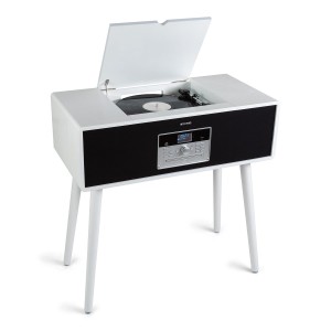 Auna Julie Ann, stereo systém, CD, BT, USB, DAB+/FM, AUX vstup, biely
