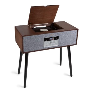 NA Julie Ann, stereo systém, CD, BT, USB, DAB+/FM, AUX vstup, hnedý
