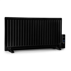 OneConcept Wallander, olejový radiátor, 1000 W, termostat, olejové vyhrievanie, plochý dizajn, čierny
