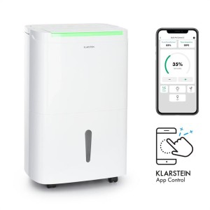 Klarstein DryFy Connect 30, odvlhčovač vzduchu, WiFi, kompresia, 30 l/d, 25 – 30 m?, biely