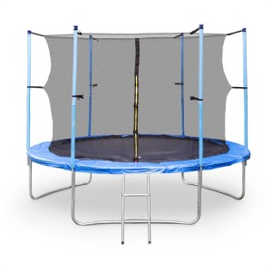 KLARFIT Rocketboy XXXL, 400 cm Trampolina - Bezpieczna z Siatką
