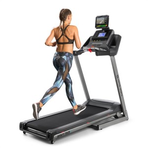Capital Sports Infinity Track 2.0, bežecký pás, 5 HP, BT, aplikácia Kinomap, LCD, sivý