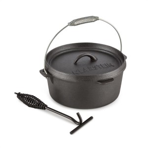 Klarstein Hotrod 45, liatinový hrniec, BBQ hrniec, 4.5 qt/4 l, liatina, čierny