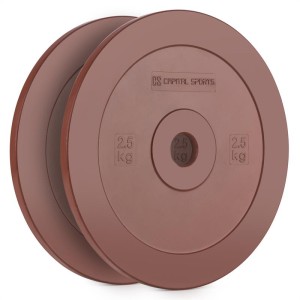 Capital Sports Methoder, červený, technický kotúč, kotúčové závažie, guma, pár, 2,5 kg