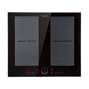 Klarstein Delicatessa 60, vstavaná indukčná varná doska, 4 zóny, 7000 W, sklokeramika, čierna