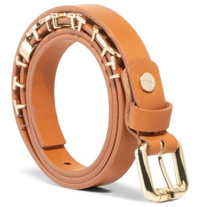 Pasek Damski TRUSSARDI JEANS - Belt H. 1,5 Leather Lettering Charm 75L00098 B660