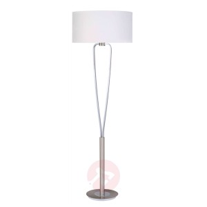 Wspaniała lampa stojąca PARIS nikiel