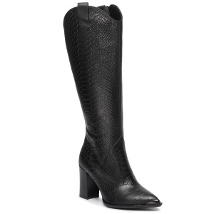 Kozaki R.POLAŃSKI - 1030 Czarny Lico Croko