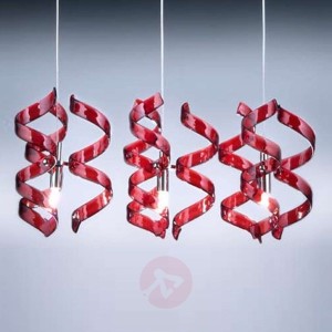 Przyciągająca wzrok lampa wisząca Cherry, 3-pkt.