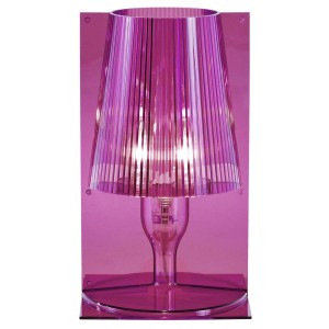 Kartell Take lampa stołowa, różowa