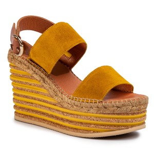 Espadryle KANNA - 20KV20230  Cortina Amarillo/Vaq.Roble