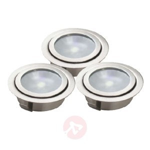 Zestaw 3 opraw wpuszczanych podłogowych LED LUXA