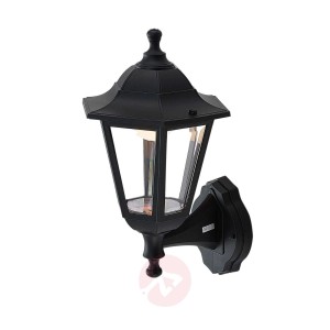 Zewnętrzna latarnia ścienna LED Iavo, czarna