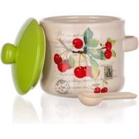 Pojemnik z pokrywką i łyżeczką Cherry 400 ml