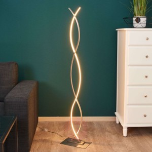 Łukowata lampa stojąca LED Bobi