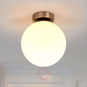 Okrągła, łazienkowa lampa sufitowa Lennie
