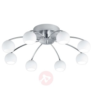 B-Leuchten Werona lampa sufitowa 8-pkt. nikiel mat