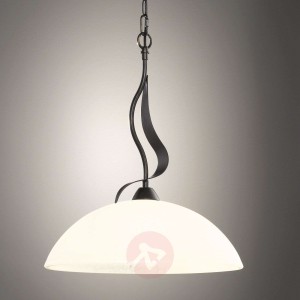 Lampa wisząca Pueblo ze szklanym kloszem
