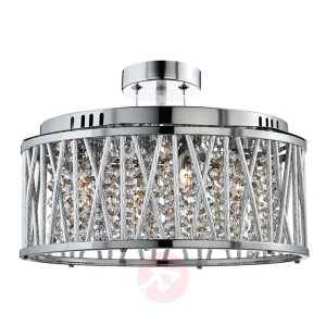 Lampa wisząca Elise ze szklanymi kryształkami
