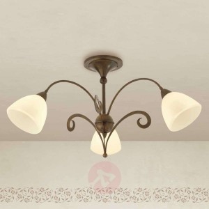 Rustykalna lampa sufitowa Luca 3-punktowa
