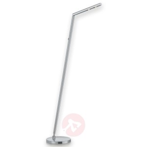 Calima -lampa stojąca LED kształt pręta nikiel mat