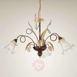 Kwiatowa lampa wisząca Giuseppe 3-punktowa
