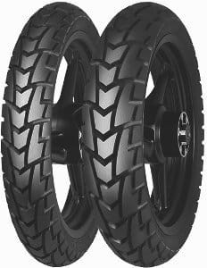 Mitas MC32 ( 100/80-17 TL 52R tylne koło, oznaczenie M+S, koło przednie )